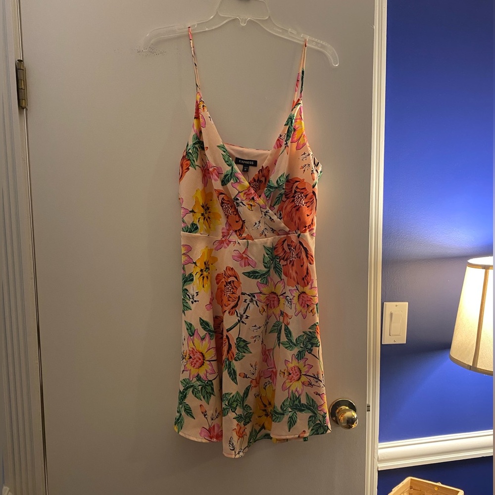 Express Floral Spaghetti Strap Dress-NWT-Size M
